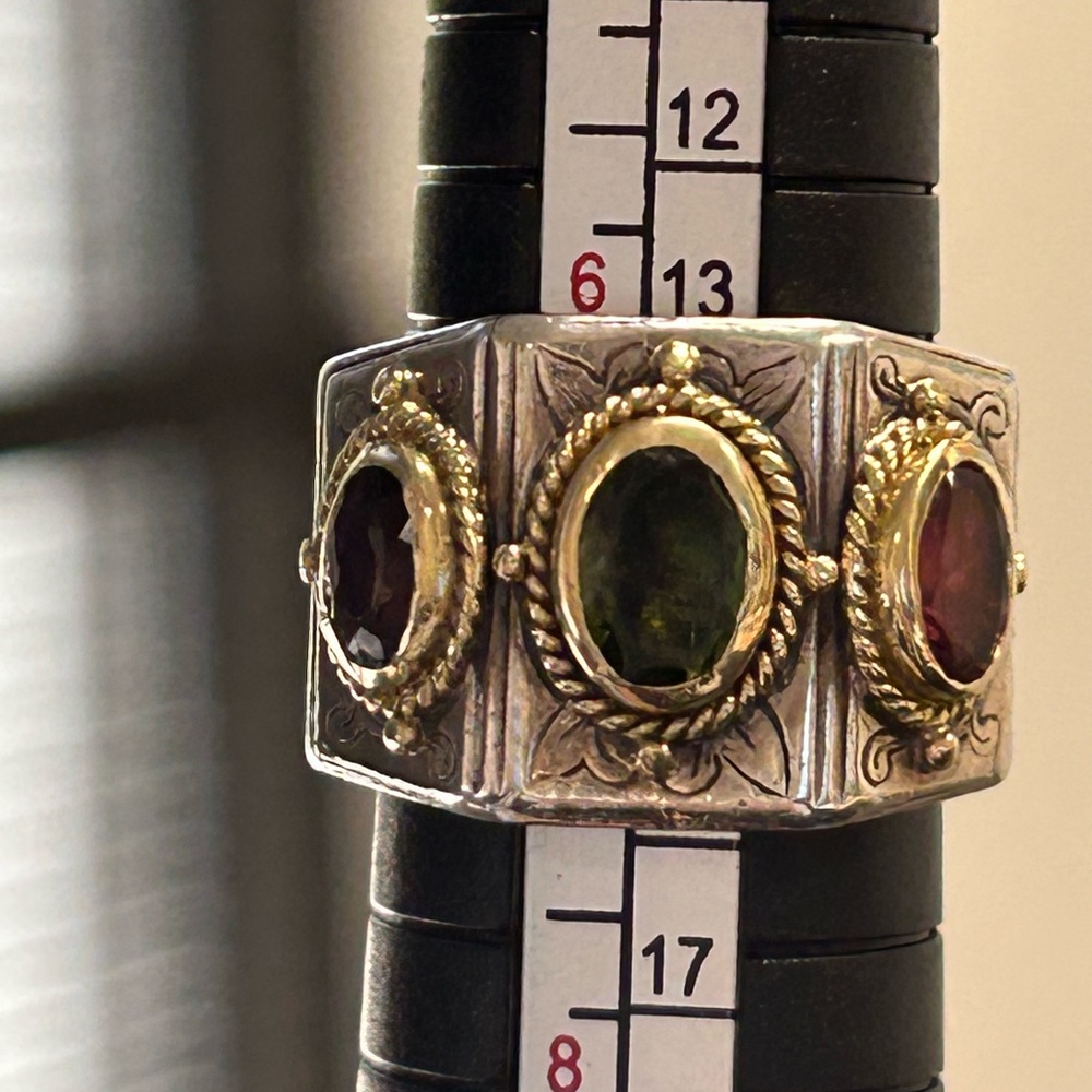 Size 7 Three Stone Konstantino Ring